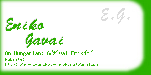 eniko gavai business card